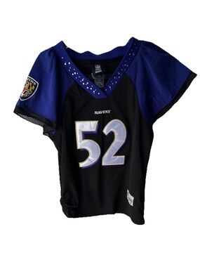 Reebok Baltimore Ravens Women’s #52 Football Jersey - Black & Purple